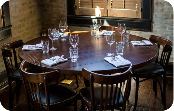 Dropleaf Restaurant Table Installation