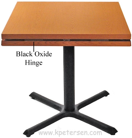 Dropleaf Table with Black Hinges