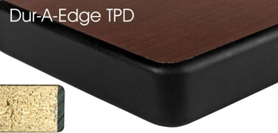 Laminated Plastic Table Top Square Profile Dur A Edge Detail