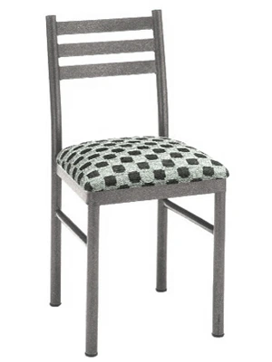 Upholstered Ferro Steel Restaurant Chair