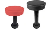 Quick Ship Bolt Down Counter Stools With Large Upholstered Seats