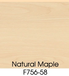 Natural Maple Plastic Laminate Selection