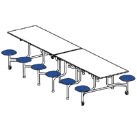 Fold And Rollaway Stool Seat Cafeteria Seating Drawing