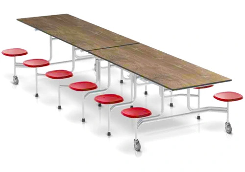 Fold And Rollaway Stool Seat Cafeteria Seating