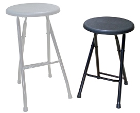 Special Reduced Height Folding Steel Bar Stools