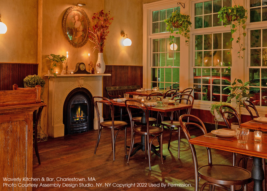 Bentwood Chairs Waverly Kitchen & Bar, Charlestown, MA - Photo Courtesy Of Assembly Design Studio, NY, NY