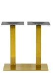 Gold Stainless Steel Table Base Dining Height