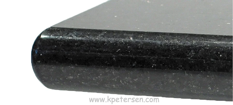 Granite Restaurant Table Edge Detail Black Galaxy