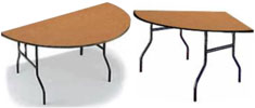 Half and Quarter Round Folding Tables 