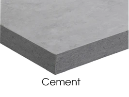 Honeycomb Core Melamine Surface Restaurant Table Top Cement Color Option