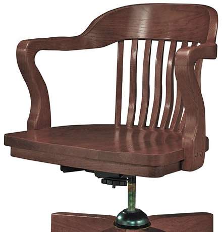 Jury Swivel Armchair with Casters Seat Detail