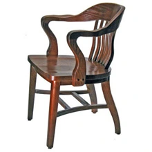 Oak Jury Chair Side View