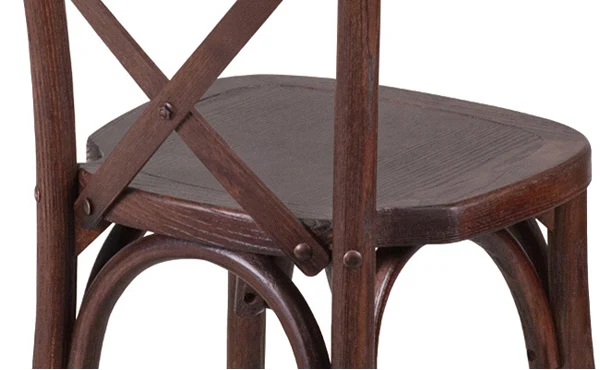 Kid's Bentwood Stacking Chair Back Detail