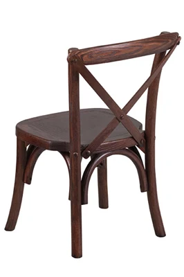 Juvenile Height Kid's Bentwood Stacking Chair Rear View