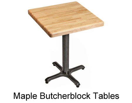Maple Butcherblock Restaurant Tables