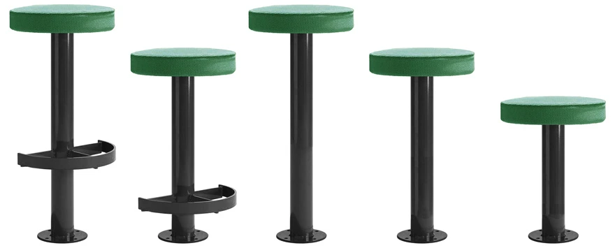 Metropolitan Counter Stool Seat Heights Upholstered