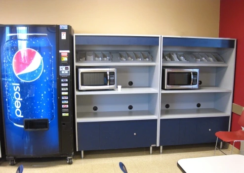 Custom Laminate Microwave Cabinet Installation