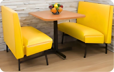 Mid Century Modern Single Upholstered Restaurant Booths