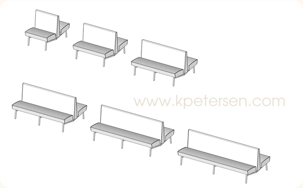 Double Benches And Banquettes Are Available