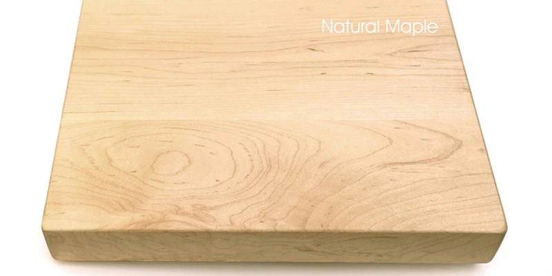 Mixed Plank Natural Maple Quick Ship Restaurant Table Detail