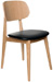 Modern Wood Restaurant Chair Upholstered Seat