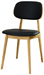 Modern Wood Restaurant Chair Upholstered Seat and Back