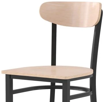 Moon Back Steel Bar Stool Detail