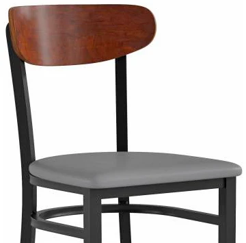 Moon Back Steel Bar Stool Detail