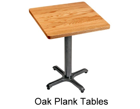 Oak Plank Restaurant Tables