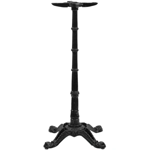 Ornate Cast Iron Crossfoot Table Base Bottom Semi Gloss Detail