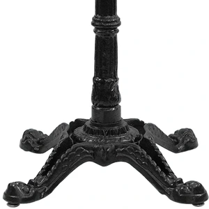 Ornate Cast Iron Crossfoot Table Base Bottom Semi Gloss Detail