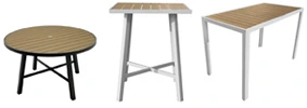 Outdoor Aluminum Free Standing Tables