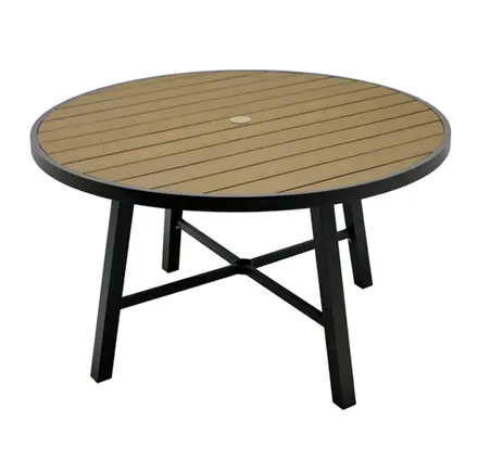 Outdoor Aluminum Large 50 Inch Round Table