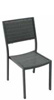 Outdoor Aluminum Stacking Side Chair Woven Seat