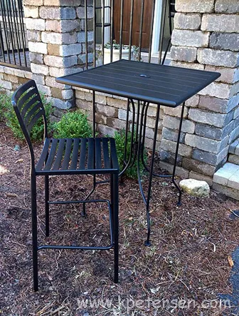 Modern Outdoor Steel Bar Table