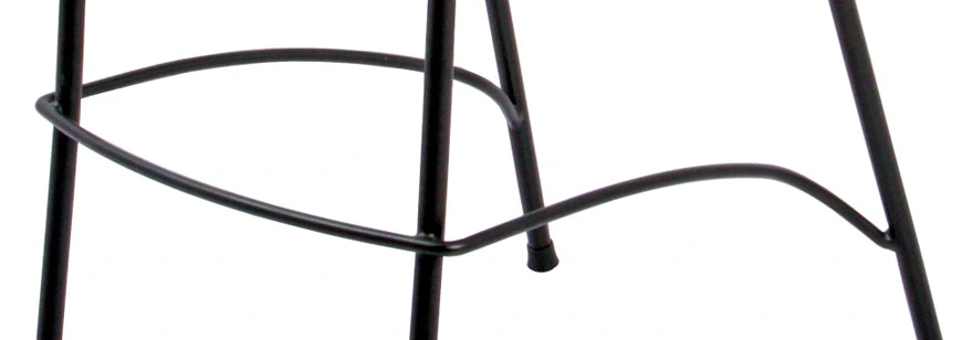 Outdoor Deluxe Steel Mesh Stacking Bar Stool Footrest Detail