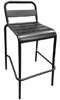 Budget Outdoor Solid Steel Stacking Barstool