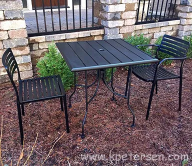 Modern Outdoor Steel Table Dining Height