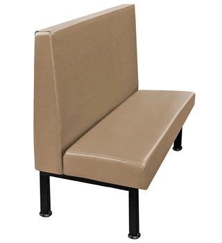 Outdoor Upholstered Restaurant Booth Single