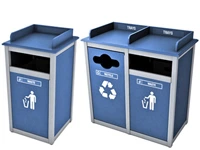 Outdoor Waste Receptacle Cabinets