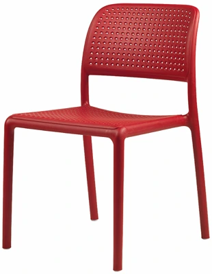Outdoor Perforated Polypropylene Restaurant Stacking Chair