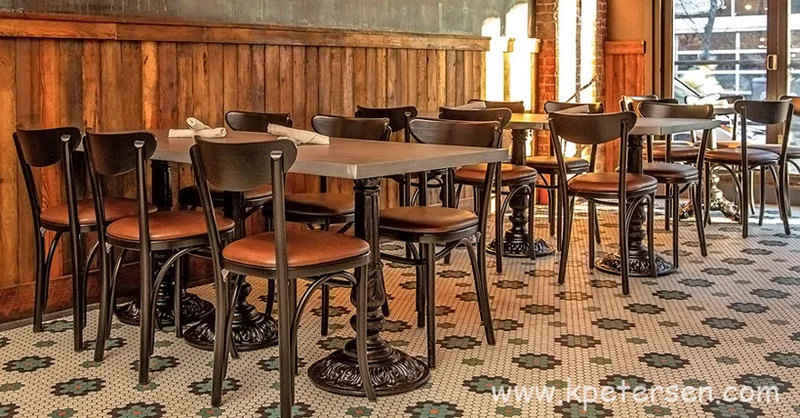 Upholstered Oval Back Bentwood Chairs Bar And Restaurant Installation