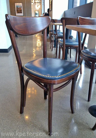 Upholstered Oval Back Bentwood Chairs Installation