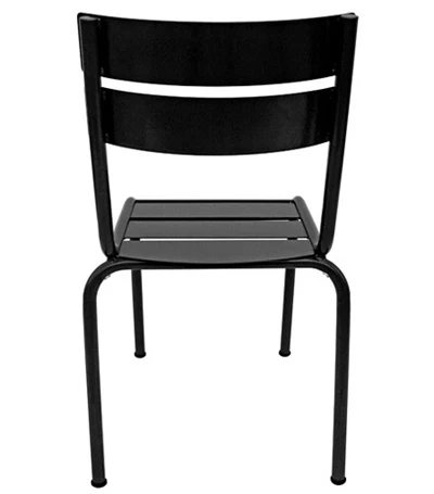 Parisian Park Style Steel Stacking Chair Rear View