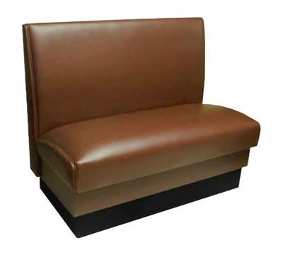 Plain Back Single Upholstered Booth