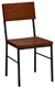 Matching Plank Back Steel Restaurant Chairs