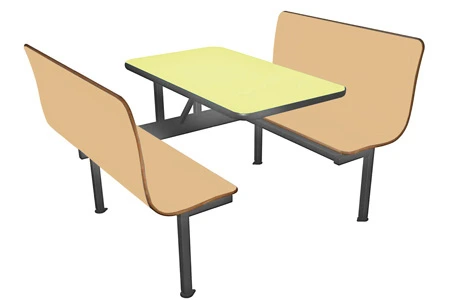 Economy Laminated Plastic Contoured Restaurant Booths