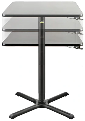 Pneumatic Lift Adjustable Height Restaurant Table Base With Top