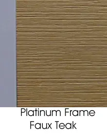 Platinum Frame, Faux Teak Combination