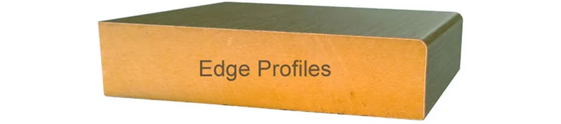Powdercoated MDF Core Restaurant Table Top Edge Profiles